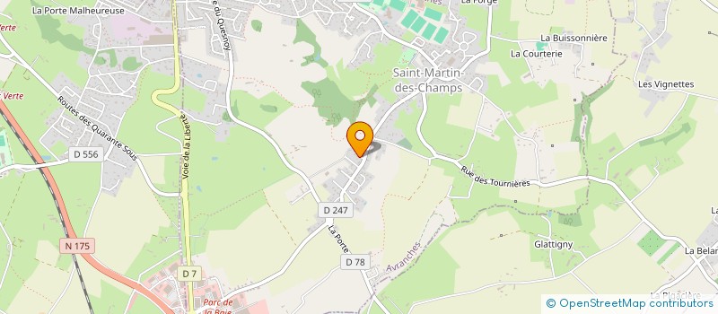 localisation de l'entreprise MONSIEUR MATTHIEU CHADEYRON  AVRANCHES