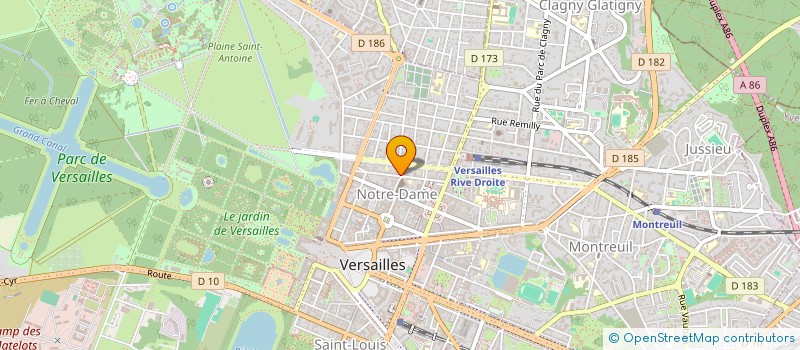 localisation de l'entreprise MONSIEUR MATTHIEU CHAPERON à VERSAILLES