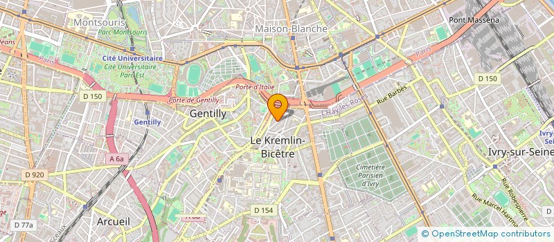 localisation de l'entreprise MONSIEUR MATTHIEU CHARDOT  KREMLIN BICETRE