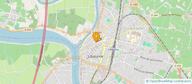 localisation de l'entreprise MONSIEUR MATTHIEU CHARREAUX  LIBOURNE