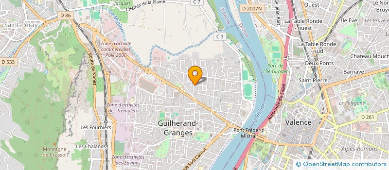 localisation de l'entreprise MONSIEUR MATTHIEU CHAUSSIN  GUILHERAND-GRANGES