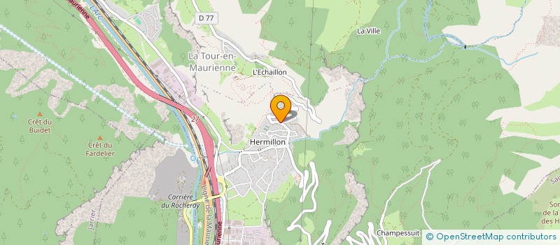 localisation de l'entreprise MONSIEUR MATTHIEU CHEDRU  LA TOUR-EN-MAURIENNE