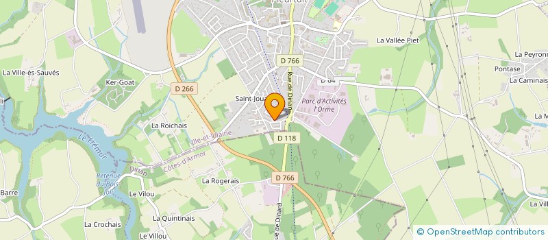 localisation de l'entreprise MONSIEUR MATTHIEU CHILLOU  PLEURTUIT