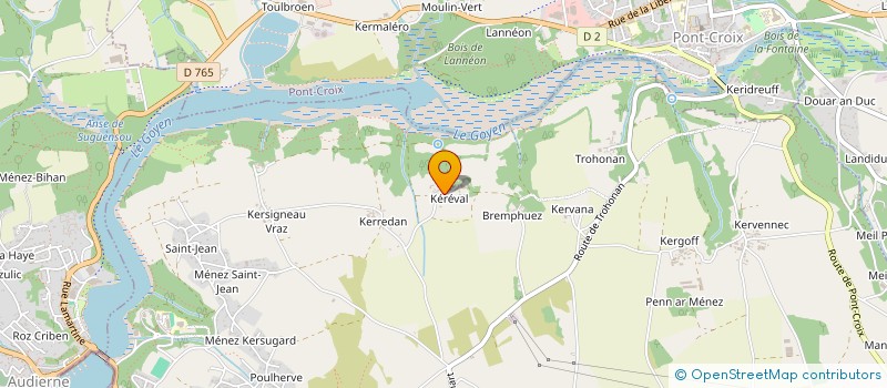 localisation de l'entreprise MONSIEUR MATTHIEU CLAQUIN  PLOUHINEC