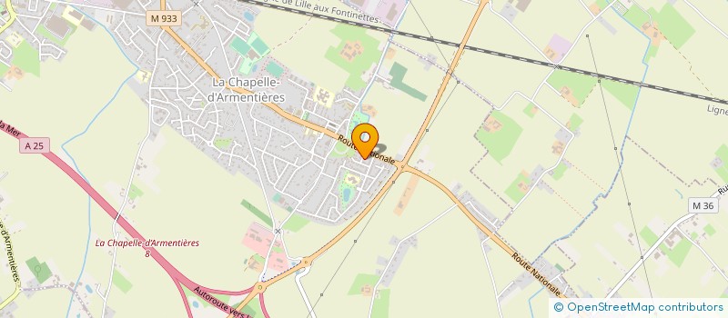 localisation de l'entreprise MONSIEUR MATTHIEU CLEMENT à LA CHAPELLE-D'ARMENTIERES