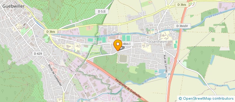 localisation de l'entreprise MONSIEUR MATTHIEU CLEMENT  ISSENHEIM