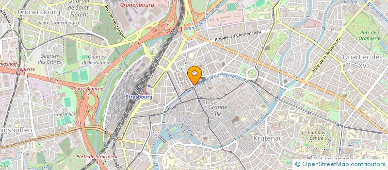 localisation de l'entreprise MONSIEUR MATTHIEU CONTET  STRASBOURG