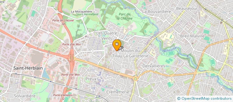 localisation de l'entreprise MONSIEUR MATTHIEU CORBINEAU  SAINT-HERBLAIN