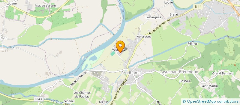 localisation de l'entreprise MONSIEUR MATTHIEU COSTE  PRUDHOMAT