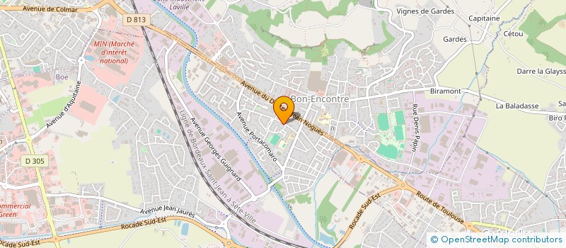 localisation de l'entreprise MONSIEUR MATTHIEU COTAYNE  BOE