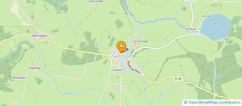 localisation de l'entreprise MONSIEUR MATTHIEU COULANGES  SAINT-FRONT