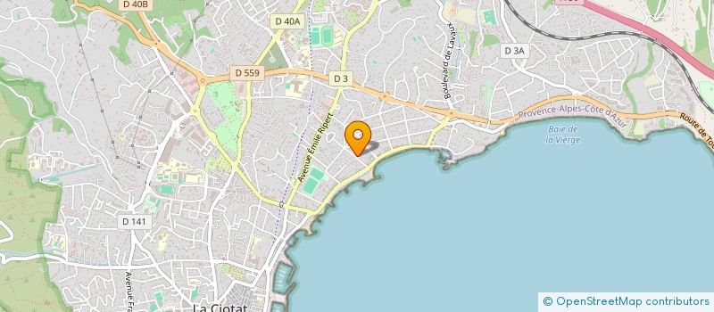 localisation de l'entreprise MONSIEUR MATTHIEU COURTOIS  LA CIOTAT