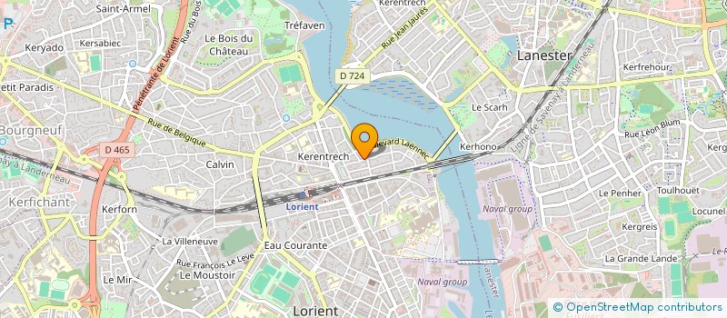 localisation de l'entreprise MONSIEUR MATTHIEU COZIEN  LORIENT