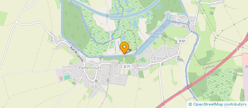 localisation de l'entreprise MONSIEUR MATTHIEU CREPIN  PAILLENCOURT