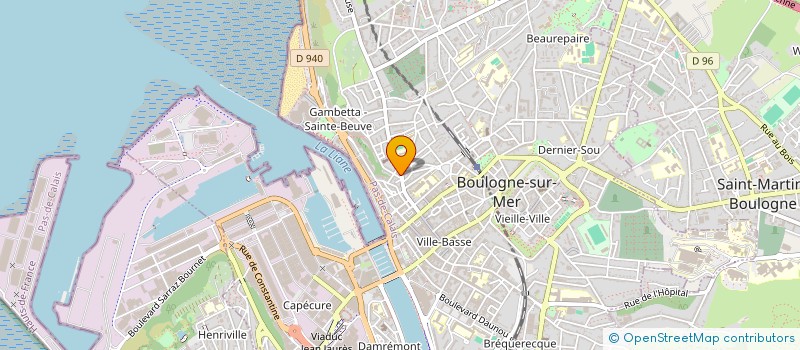 localisation de l'entreprise MONSIEUR MATTHIEU CREUZE à BOULOGNE-SUR-MER
