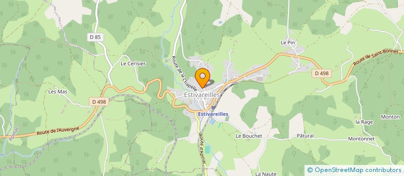 localisation de l'entreprise MONSIEUR MATTHIEU CROUZOULON  ESTIVAREILLES