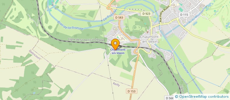 localisation de l'entreprise MONSIEUR MATTHIEU D'AGOSTINI  CHAUMONT-EN-VEXIN