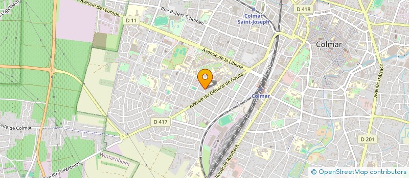 localisation de l'entreprise MONSIEUR MATTHIEU DABROWSKI  COLMAR