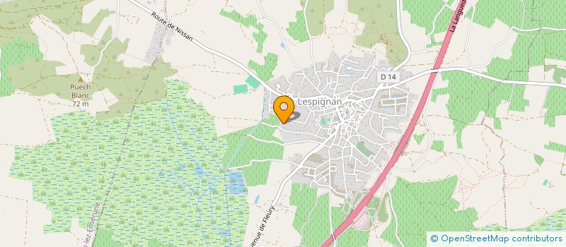 localisation de l'entreprise MONSIEUR MATTHIEU DALMASSO  VALRAS-PLAGE