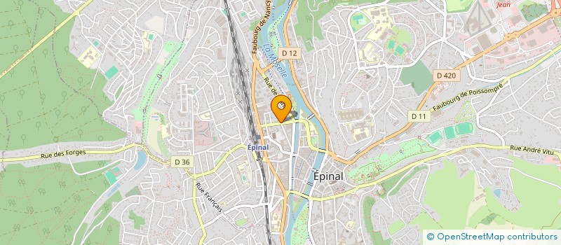 localisation de l'entreprise MONSIEUR MATTHIEU DANTELLE  EPINAL