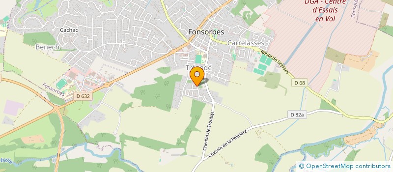 localisation de l'entreprise MONSIEUR MATTHIEU DARRACQ CIET  FONSORBES