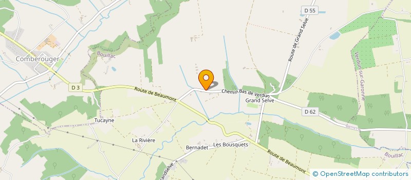 localisation de l'entreprise MONSIEUR MATTHIEU DAVINSAC  BOUILLAC