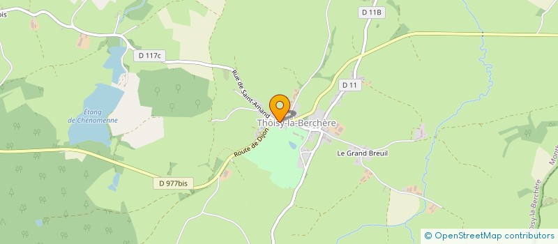 localisation de l'entreprise MONSIEUR MATTHIEU DE GREGORIO  THOISY-LA-BERCHERE