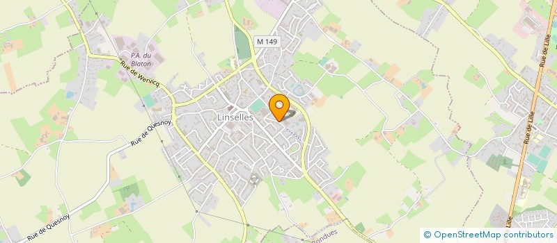 localisation de l'entreprise MONSIEUR MATTHIEU DE KETELAERE à LINSELLES