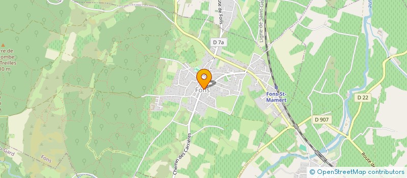 localisation de l'entreprise MONSIEUR MATTHIEU DE MONTGOLFIER  FONS