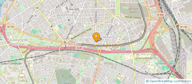 localisation de l'entreprise MONSIEUR MATTHIEU DEBLIQUI à LILLE