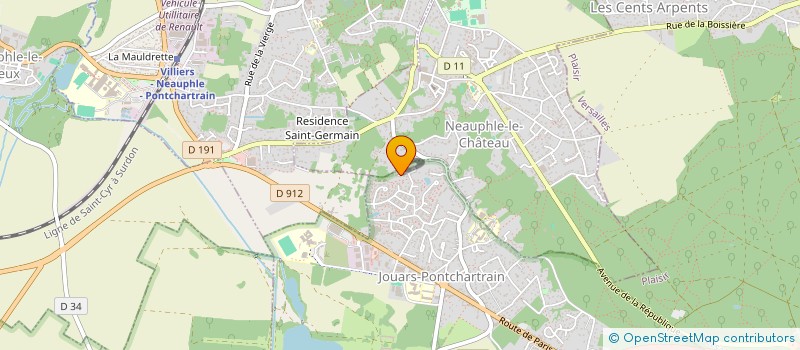 localisation de l'entreprise MONSIEUR MATTHIEU DECAEN  JOUARS-PONTCHARTRAIN