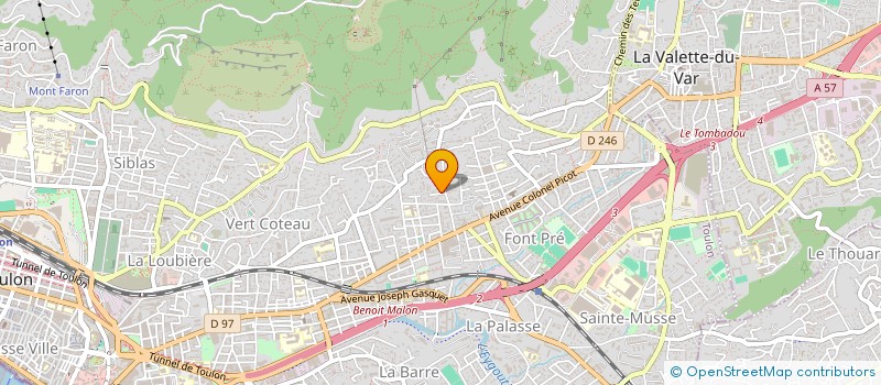 localisation de l'entreprise MONSIEUR MATTHIEU DEL MERCATO  TOULON