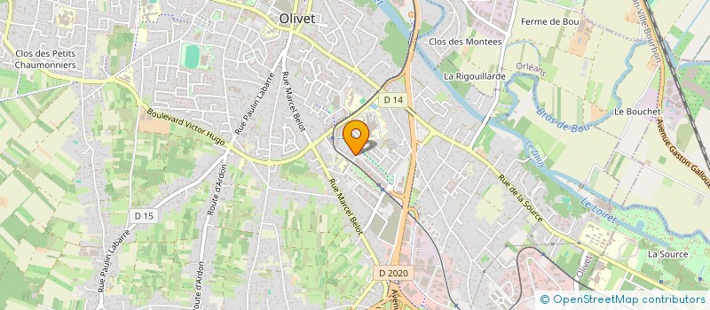 localisation de l'entreprise MONSIEUR MATTHIEU DELANNOY  OLIVET