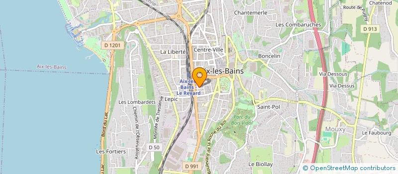 localisation de l'entreprise MONSIEUR MATTHIEU DELEGLISE  AIX-LES-BAINS