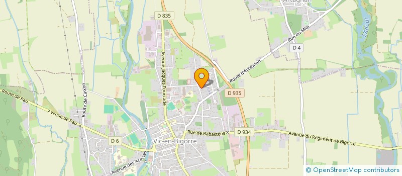 localisation de l'entreprise MONSIEUR MATTHIEU DELHOMELLE  VIC-EN-BIGORRE