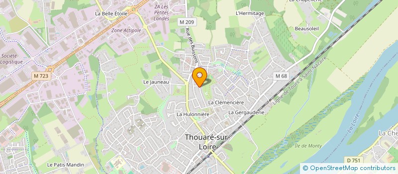 localisation de l'entreprise MONSIEUR MATTHIEU DELORD  THOUARE-SUR-LOIRE