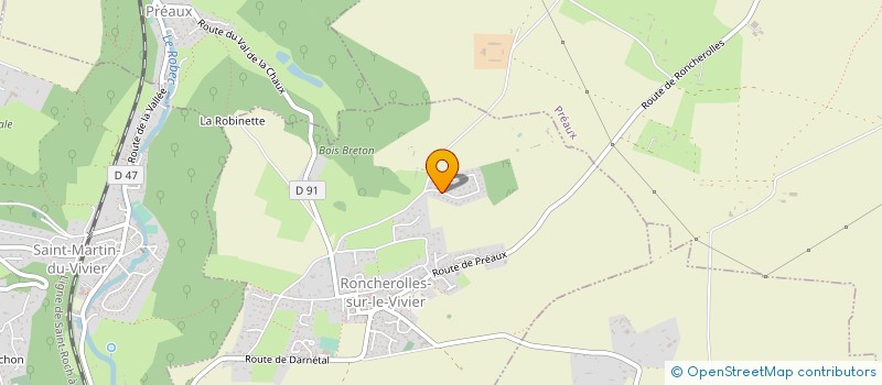 localisation de l'entreprise MONSIEUR MATTHIEU DEMEYERE  RONCHEROLLES-SUR-LE-VIVIER