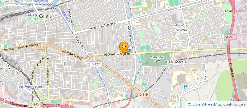 localisation de l'entreprise MONSIEUR MATTHIEU DEPARIS  CALAIS