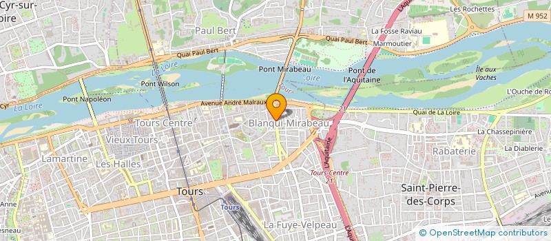 localisation de l'entreprise MONSIEUR MATTHIEU DESBORDES à TOURS