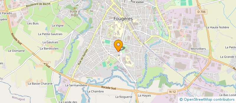 localisation de l'entreprise MONSIEUR MATTHIEU DEVIGE  FOUGERES