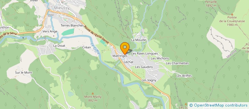 localisation de l'entreprise MONSIEUR MATTHIEU DEVILLE  MIEUSSY