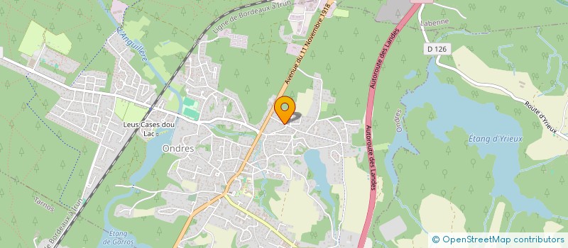 localisation de l'entreprise MONSIEUR MATTHIEU DIBON  ONDRES