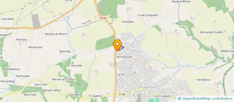 localisation de l'entreprise MONSIEUR MATTHIEU DINGA BOUNGOU  PLUGUFFAN