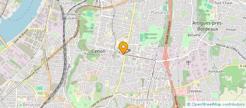 localisation de l'entreprise MONSIEUR MATTHIEU DONADIER  CENON