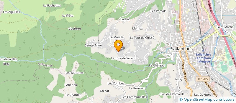 localisation de l'entreprise MONSIEUR MATTHIEU DONAT MAGNIN  SALLANCHES