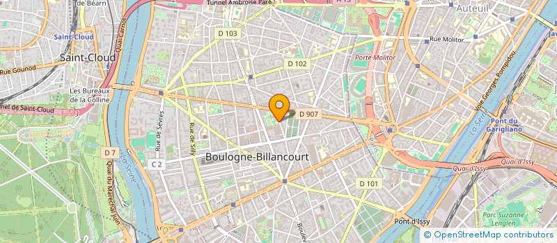 localisation de l'entreprise MONSIEUR MATTHIEU DONTENWILL à BOULOGNE-BILLANCOURT