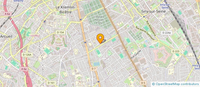 localisation de l'entreprise MONSIEUR MATTHIEU DORE  VILLEJUIF