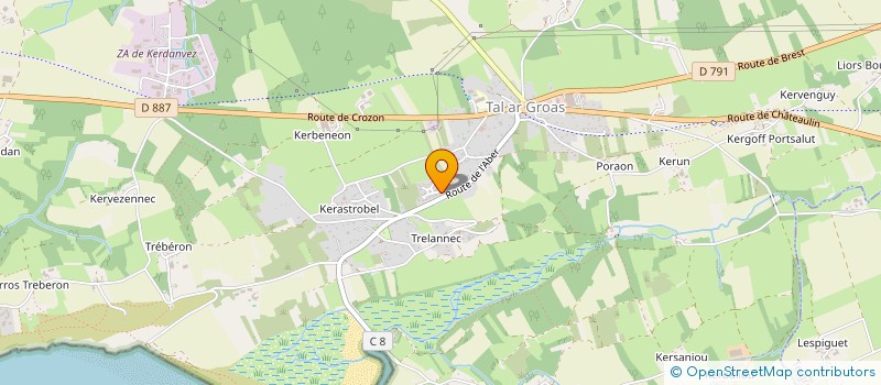 localisation de l'entreprise MONSIEUR MATTHIEU DORVAL  CROZON