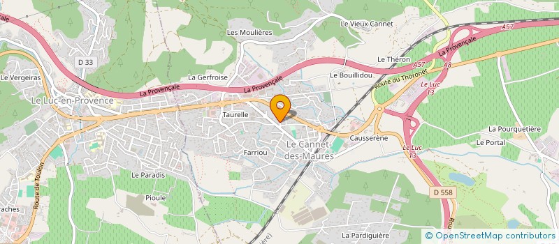 localisation de l'entreprise MONSIEUR MATTHIEU DOULET à DRAGUIGNAN