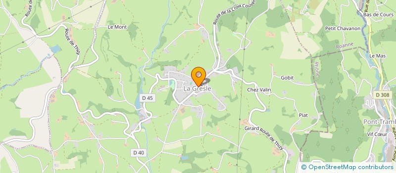 localisation de l'entreprise MONSIEUR MATTHIEU DREJZA  LA GRESLE